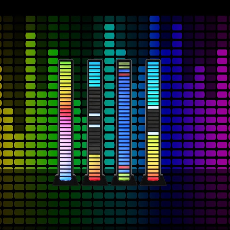 XTREME 2-Pack Monster Sound-Reactive Color Flow LED Equalizer Light Bar, Horizontal/Vertical, Fits Anywhere, Rechargeable, Easy Assembly, USB Charging Cable Included - Image 3